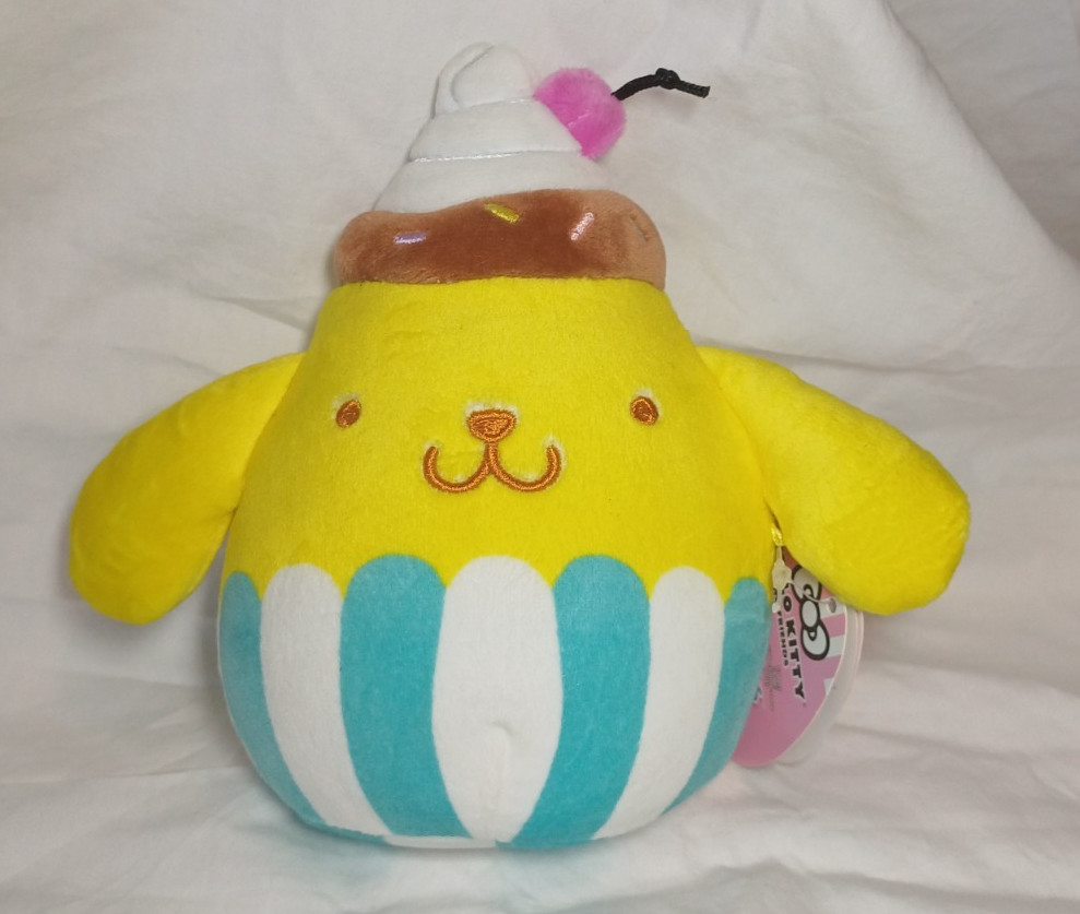 Squishmallows -Hello Kitty And Friends 5"" -Ice Cream Pompompurin- Claire's Excl.