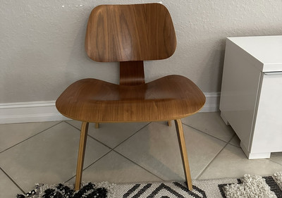 Two Herman Miller Eames LCW Plywood Lounge Chair 2005 - 2006