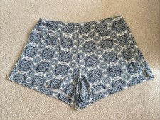 Soma M Cool Nights PJ Shorts Heaven Tile Mini Green