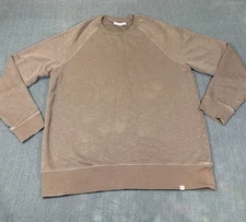 Outerknown Sweatshirt Adult Extra Large Brown Sweater Hemp Raglan Crewneck Mens