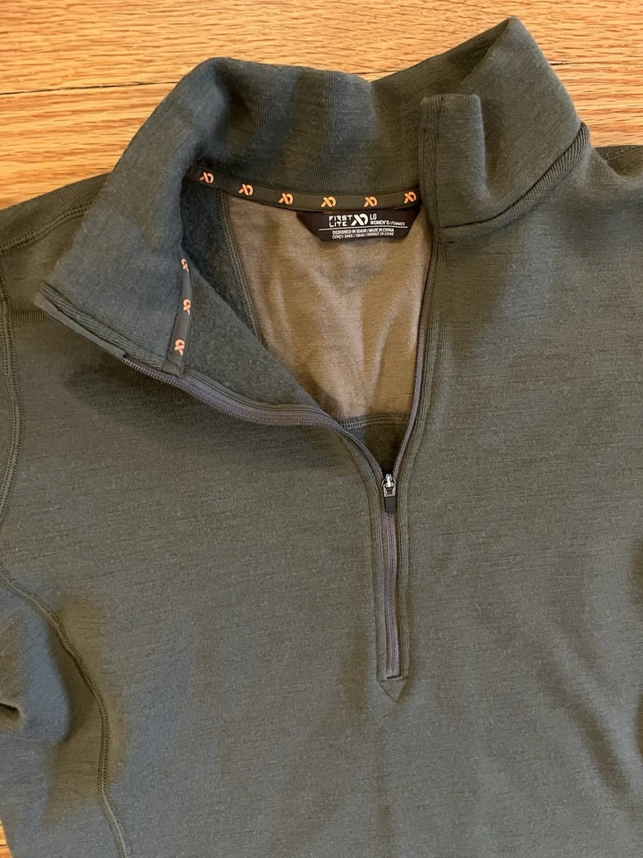 First lite Conifer Furnace EXP 350 MERINO-X Quarter Zip Wool Women’s L - Image 2 of 4