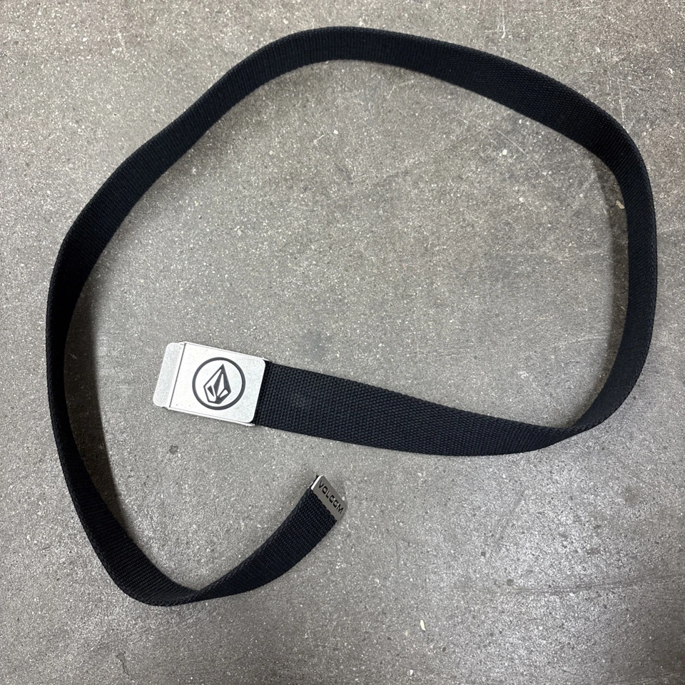 Volcom Circle Web Belt x2 Men's Black (BLK) One Size 1.5" wide 2 Belts - Image 4 of 4