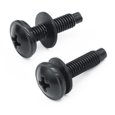 10-32 Rack Screws, Cage Mount Screws with Nylon Rack Washers for Music Studio/Ne