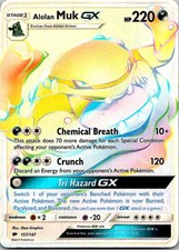 Alolan Muk GX (Secret) Holo Rainbow Rare SM - Burning Shadows 157/147 MP on eBay