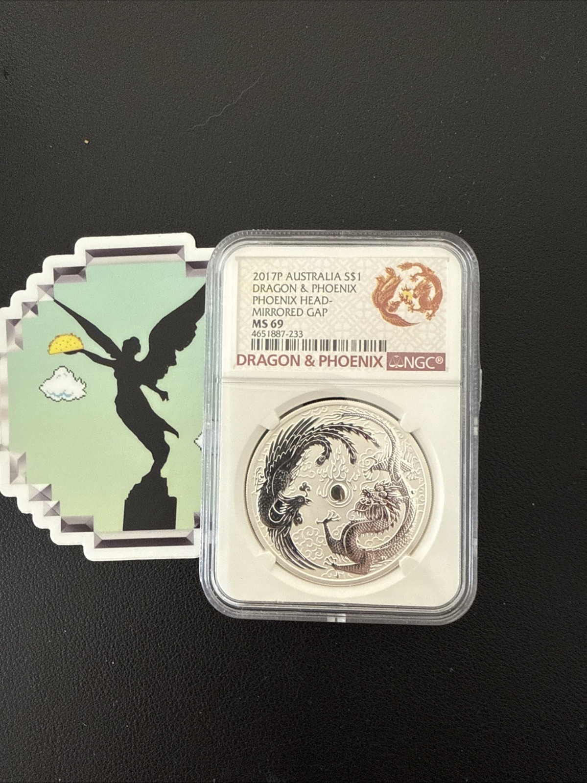 2017 AUSTRALIA 1 OZ SILVER DRAGON PHOENIX