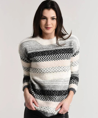 Jack by BB Dakota Sundance Mixed Stripe Sweater Coquette Whimsigoth Indie XS