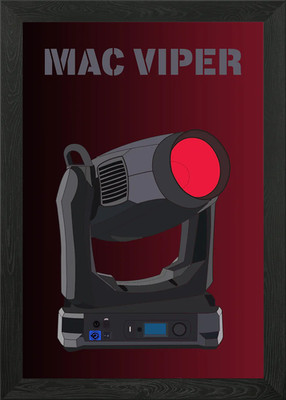 Martin Mac Viper Vektor gerahmtes Wandbild Poster Leinwanddruck Bild