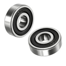 2Pc 6200-2RS Deep Groove Ball Bearings 6200 Bearing Double Rubber Sealed Bear...