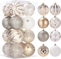 Weihnachtskugeln 16 StüCk Bruchsicher Deko Christbaum Kugeln Weihnachten