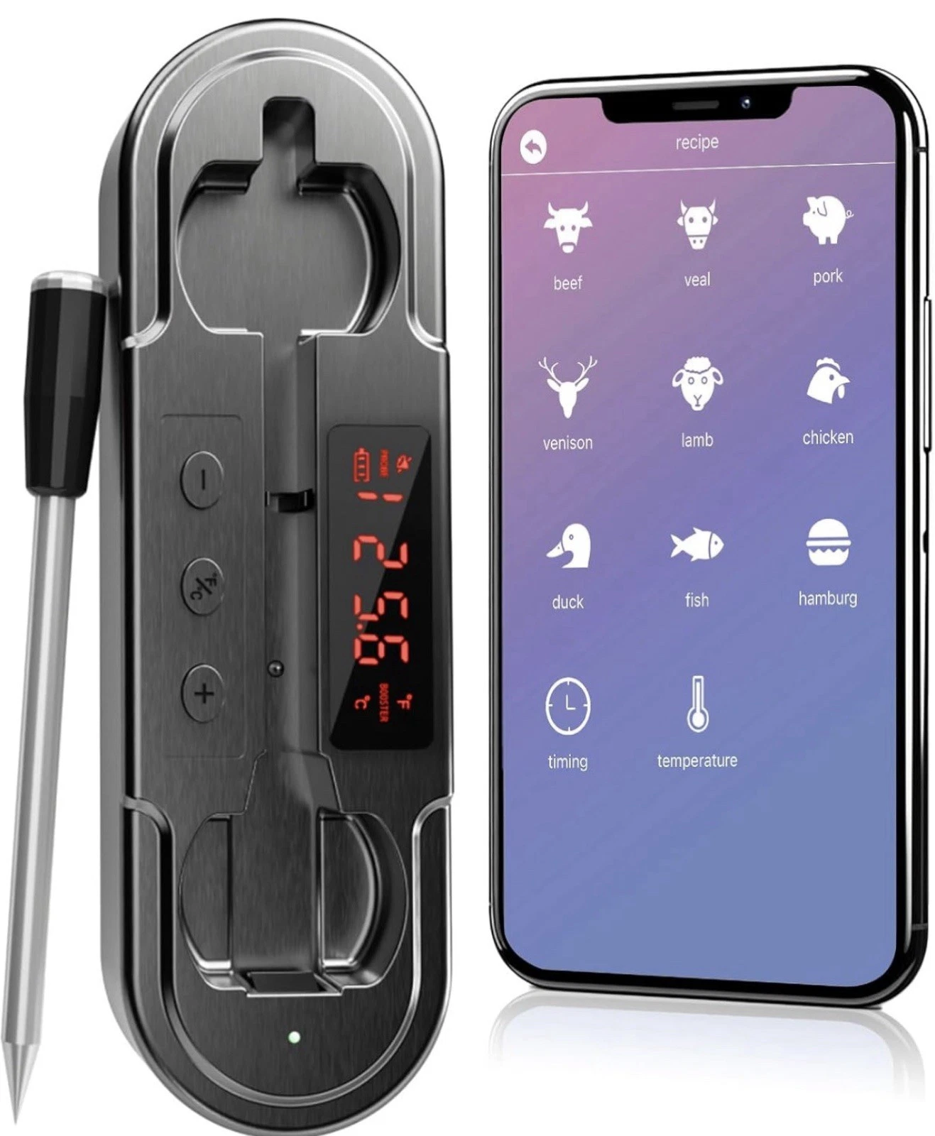 Smart Bluetooth Meat Thermometer