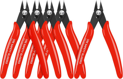 5Pcs Wire Cutters, Micro Flush Cutters with Spring, Wire Cutting Pliers, Wire Sn