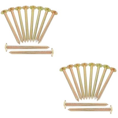 2 Pack Bodenpflöcke Gartennägel Rasennägel Grundstücksgrenzenmarkierung