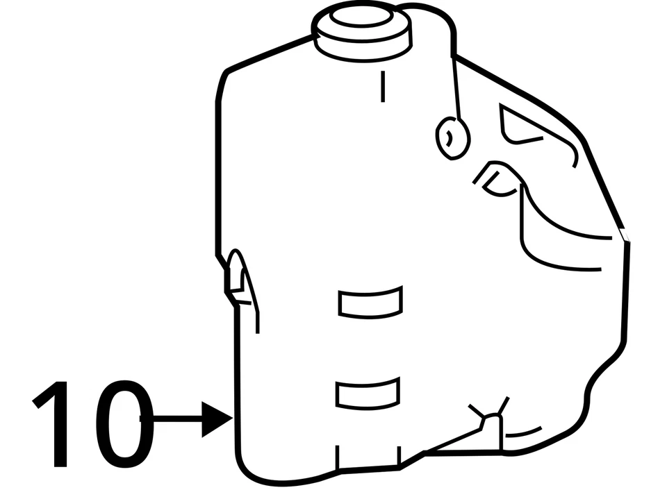 Honda Accord 2019 botella de desbordamiento de refrigerante OEM 62 k millas - LKQ426494191 Foto 4 de 4