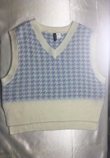   Women s H&M Y2K Size L Knit Vest Pullover S...