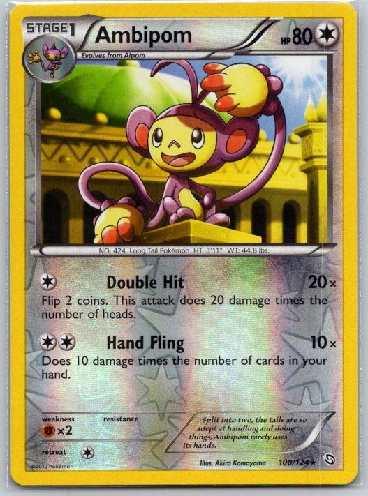 Ambipom 100/124 Reverse Holo Dragons Exalted LP