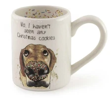 Boston International Coffee Mug Ceramic No, I Haven’t Seen Any Christmas Cookies