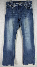Premium Bootcut Jeans Women Thick Stitch Embr...