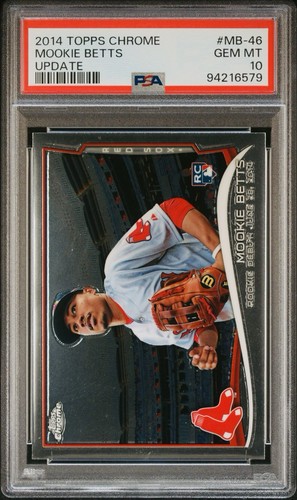 2014 Topps Chrome Update #MB-46 Mookie Betts Update RC Rookie PSA 10