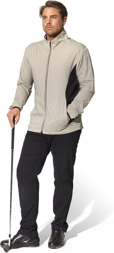 Mizuno Lightweight Men's Jacket Trainnings Jacket, Steam Silver S - Image 3 of 3