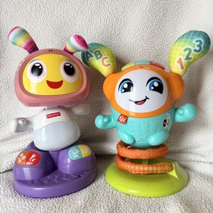 Fisher-Price DJ Bouncin' Beats & Bright Beats Beatbelle Interactive Musical Toys