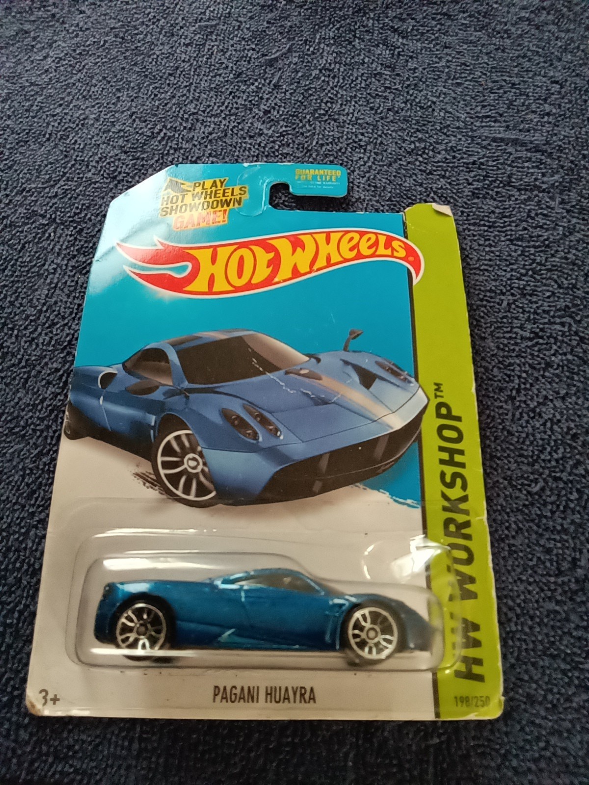 Hot Wheels PAGANI HUAYRA - 2014 HW Workshop - Blue #198/250