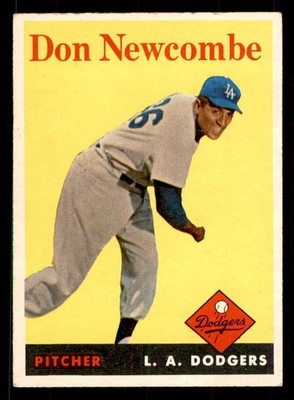 1958 TOPPS #340 DON NEWCOMBE DODGERS EX SET BREAK 551540 (KYCARDS)
