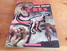 BOARD BOOK  LOOK INSIDE T-REX BY DENNIS SCHATZ 2009  GREAT  * MUST SEE ***