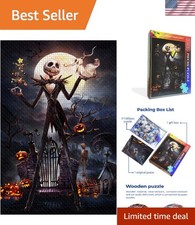 1000 Piece Wooden Halloween Jigsaw Puzzle - Perfect for Family Fun Gifts