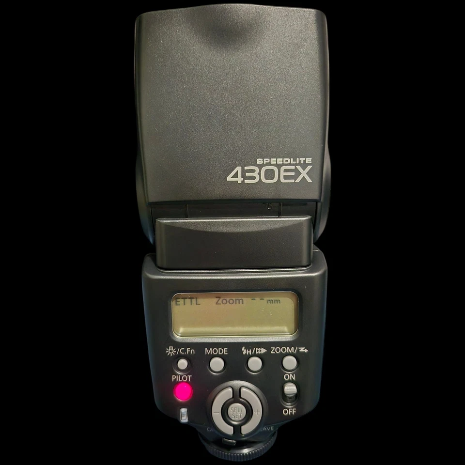 Canon Speedlight 430EX Flash With Soft Case and Mini Stand Working & Tested VGC - Image 2 of 4