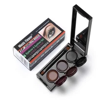 3 in 1 Eyebrow Gel and Eyeliner Waterproof Smudge-proof Long Wear Black+Brown...