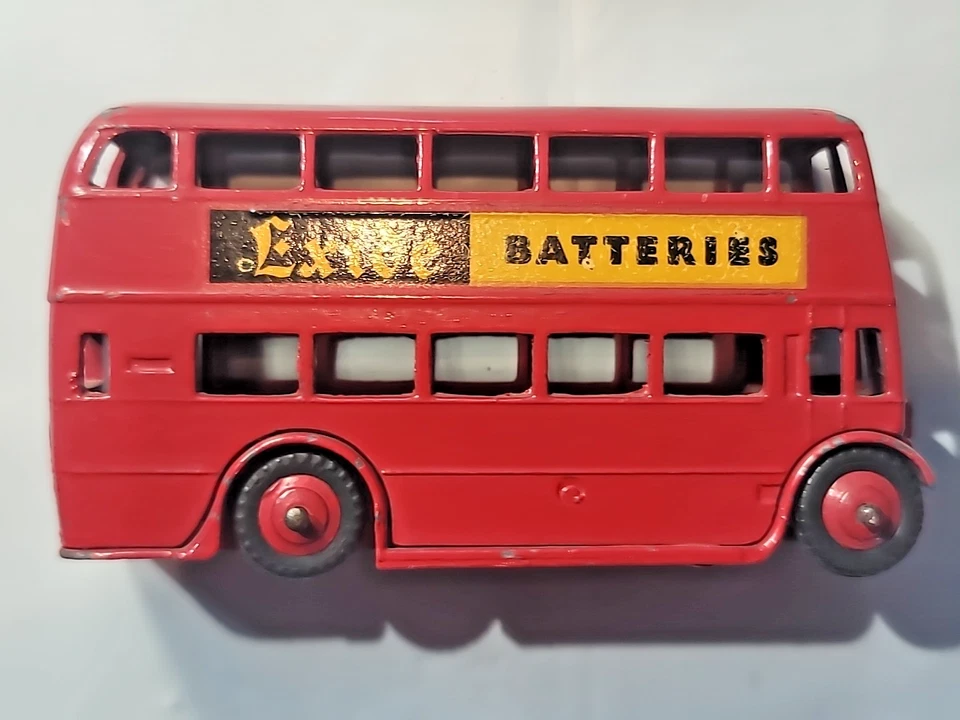 Dinky Exide Double Decker Bus Leyland Route 73 Toy Model Vintage Meccano 1950's - Image 2 of 4