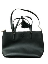 Tory Burch Black Leather Tote Great Condition