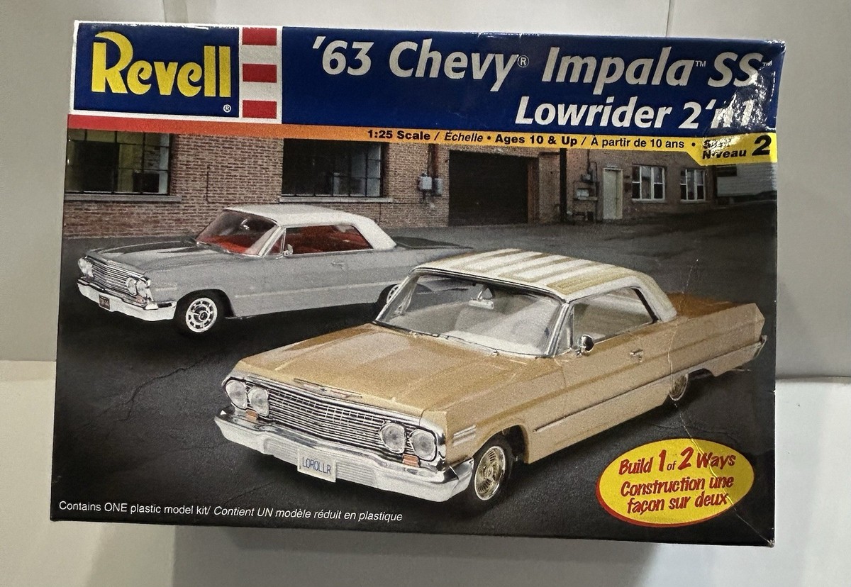 専用　Revell '63 Chevy Impala lowrider REVELL 85-2176 1963 CHEVY IMPALA SS LOWRIDER 2 IN 1 MODEL KIT 1:25