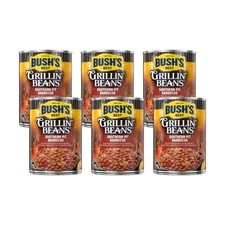 Bush's Southern Pit Barbecue Grillin Beans 22oz Pack of 6 Gluten Free Vegetarian