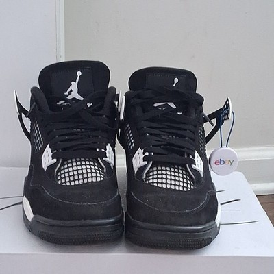 Nike Air Jordan 4 Retro White Thunder Jordan Size 8 Mens Shoe (GS) FQ8213-001 