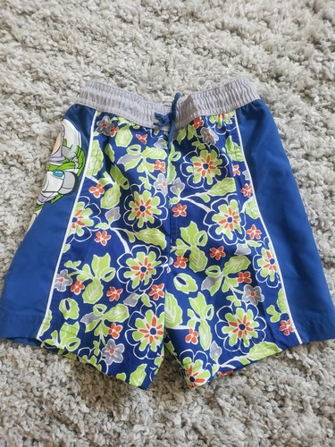 DISNEY STORE TOY STORY BUZZ LIGHTYEAR HAWAIIAN SWIM TRUNKS NEW RARE SMALL 6 - Picture 4 of 6