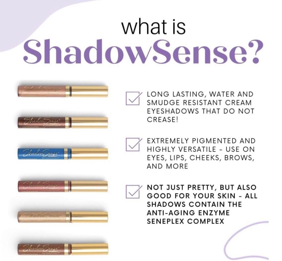 SeneGence ShadowSense Cream to Powder Waterproof EyeShadow Full-Size New | eBay