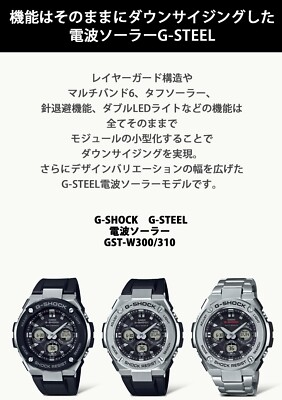CASIO G- SHOCK G-STEEL Mid Size Series GST-W310-1AJF for men