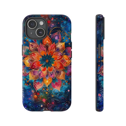 Mandala Flower Watercolor Phone Case for iPhone, Samsung Galaxy, Pixel - 第 55/256 張圖片
