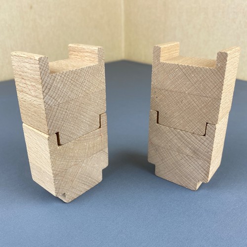 Four Wooden Track Supports Risers for a Wooden Railway Layout - Picture 6 of 9