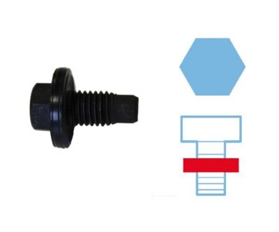 Locking screw, oil pan Corteco 220130S for Ford