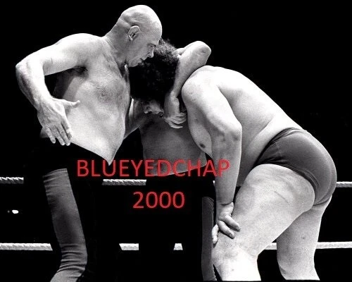 BARON VON RASCHKE VS ANDRE THE GIANT WRESTLER 8 X 10 WRESTLING PHOTO NWA - Image 1 of 1