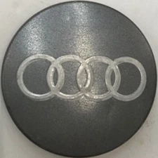 Audi Gray Wheel Rim Center Hub Caps 20654ebe