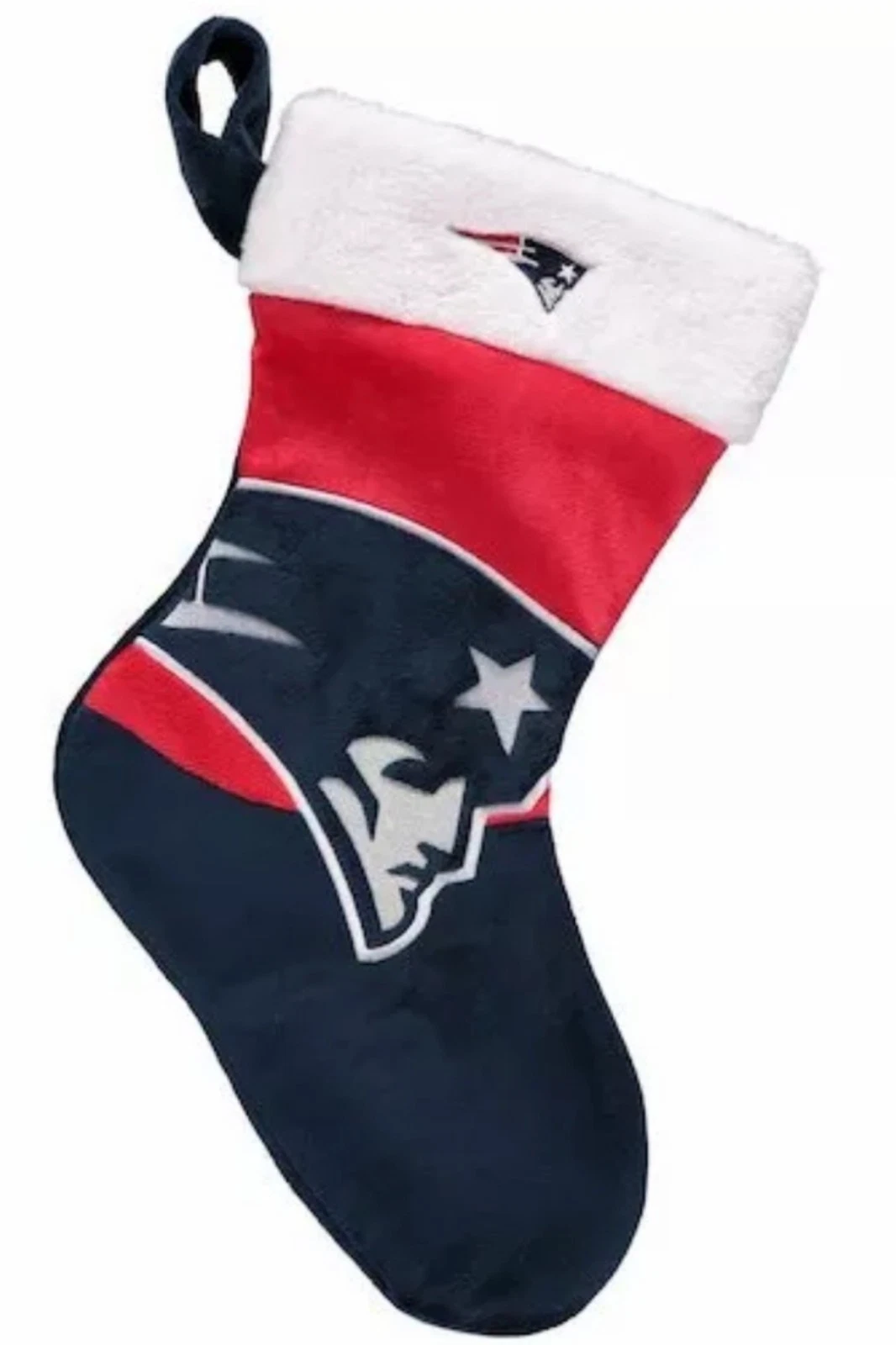 football New England Holiday Christmas Stocking-Big Logo