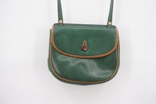 Vintage Didier Lamarthe of Paris Leather Purse Women Green Crossbody Bag