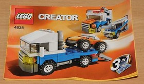 LEGO Creator 4838 MINI VEHICLES Car Transporter Off Road Tow Truck