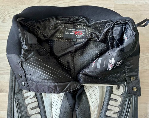 Original Lederkombi Vanucci Gr 52 Silber Leather Suit Race Motorradkombi Kombi - Bild 10 von 11