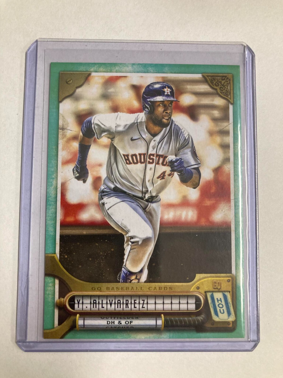 2022 Topps Gypsy Queen #217 Yordan Alvarez Turquoise #124/199 SP Houston Astros