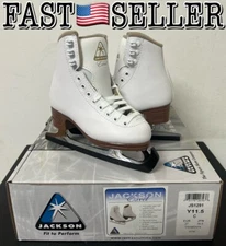 Jackson Ultima Excel Figure Ice Skates White, Kids Youth Size 11.5 #JS1291 - NIB