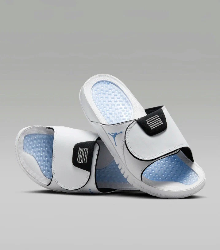 Nuovi sandali sandali da uomo Nike Air Jordan Hydro 11 retrò ~ bianco blu leggenda ~ taglia 13